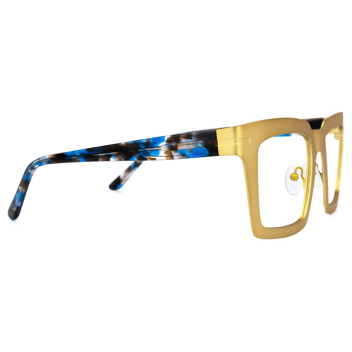 ALLOY - GOLD/BLUE LEOPARD